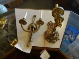 SCONCE BRASS 2/LIGHT (X2)  RETAIL $200