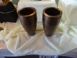 HAMMERED VASES (X2)  RETAIL $87
