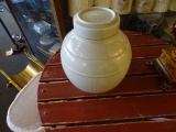 PORCELAIN JAR W/LID  RETAIL $205