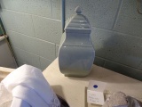 PORCELAIN VASE GREEN W/LID  RETAIL $305