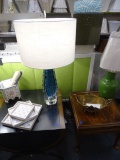 JOHN RICHARD BLUE CRYSTAL LAMP RETAIL $987