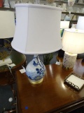 PORCELAIN BLUE LAMP  RETAIL $885