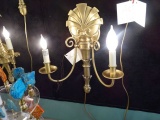 SCONCES BRASS 2/LIGHT (X2)  RETAIL $235