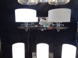SCONCES BATHROOM NICKEL 2/LIGHT  RETAIL $287