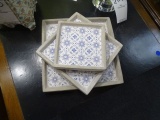 POTTERY PLATES X1 SET  RETAIL $40