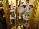 2 FIGURINE BIRDS & VASES (X4)  RETAIL $80