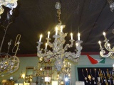 CHANDELIER HAND CARVED FROM ITALY 10/LIGHT  RETAIL $10,500