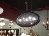 CHANDELIER METAL BLACK 5/LIGHT  RETAIL $617