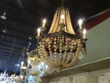 CHANDELIER WOOD BEAD 8/LIGHT  RETAIL $1247