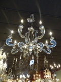 CHANDELIER SILVER W/MIRRORS 8/LIGHT  RETAIL $2200