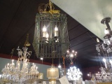 HANGING LIGHT BIRD CAGE METAL RETAIL $230