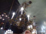 HANGING LIGHT ITALIAN BRASS 4/LIGHT  RETAIL $1250