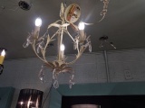 HANGING LIGHT METAL W/CRYSTAL 3/LIGHT  RETAIL $312