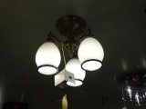 CEILING  MOUNT ANTIQUE BRASS  RETAIL $745