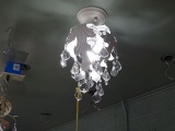 CEILING MOUNT METAL W/CRYSTAL  RETAIL $242