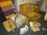 GLOBES, BOXES, LAMP PARTS & MAGAZINES (X11)