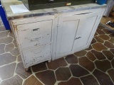 CRYSTALS W/CABINET & FILE CABINET