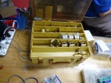 TACKLE BOX W/CHANDELIER PARTS