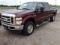 2010 FORD F250 LARIAT SUPER DUTY V8 POWER STROKE 4X4 CREW CAB W/BED COVER,