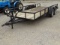 2005 16’ UTILITY TRAILER, BUMPER PULL, DUAL AXLE W/RAMPS;