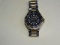 BAUME & MERCIER RIVIERA STAINLESS STEEL/GOLD 750 DUAL TIME 200M AUTOMATIC