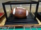 OU FOOTBALL SIGNED BY LINCOLN RILEY IN A CASE