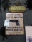 SHERRIFF SIGN, KEYS & NO WARING SHOT SIGN (X3)
