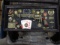 WYATT EARP LAW MAKER & GAMBLER REPLICA REVOLVER PEACE MAKER W/COINS & KEYS IN A DISPLAY CASE