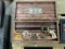 LONG BARREL REVOLVER PEACEMAKER W/US MARSHAL BADGES IN WOOD BOX