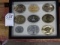 BELT BUCKLES & U.S. MARSHAL BADGES IN PICTURE FRAME (X2)