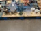 GLASSWARE, TEA POT & SMALL GLASS ICE BUCKET