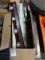 BOX OF LIGHT FIXTURES & GAS WOOD LOGS