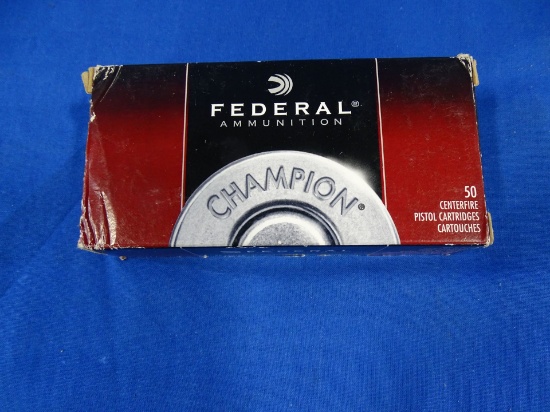 FEDERAL .45 AUTO AMMO 230GR. FMJ RN 50 COUNT