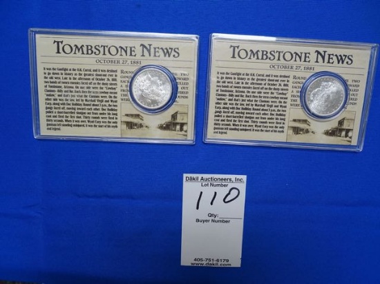 1881S TOMBSTONE (X2)