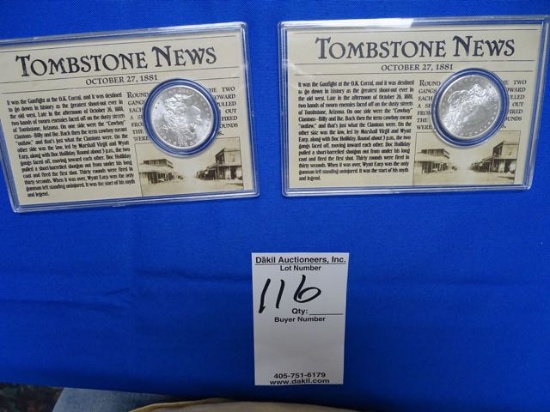 TOMBSTONE 1881S (X2)