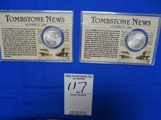 TOMBSTONE 1881S (X2)