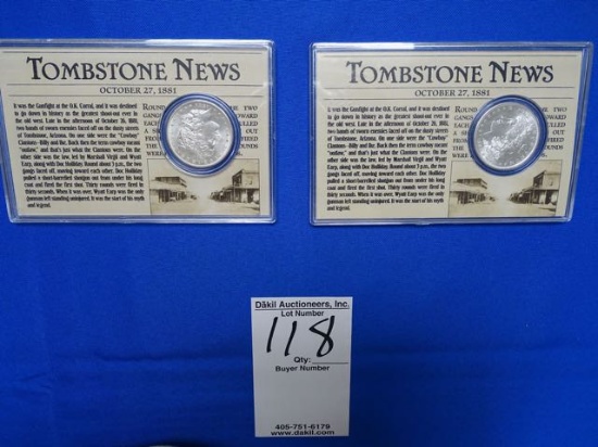 TOMBSTONE 1881S (X2)