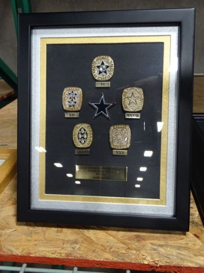 DALLAS COWBOYS COMMEMORATIVE SUPER BOWL RINGS, PIN SET LIMITED EDITION