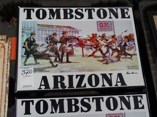 ART TOMBSTONE ARIZONA SIGNED BILL ROMAN
