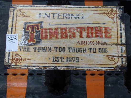 ART ENTERING TOMBSTONE THE TOWN TOO TOUGH TO DIE