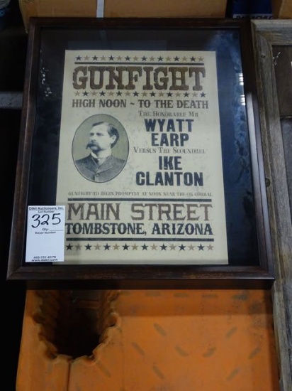 ART GUN FIGHT WYATT EARP VS IKE CLANTON