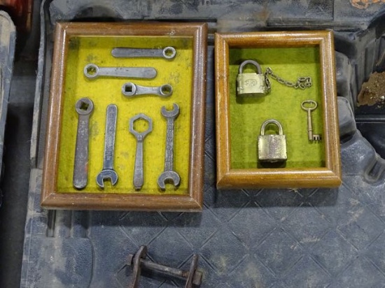 TOOLS & LOCKS IN A FRAME