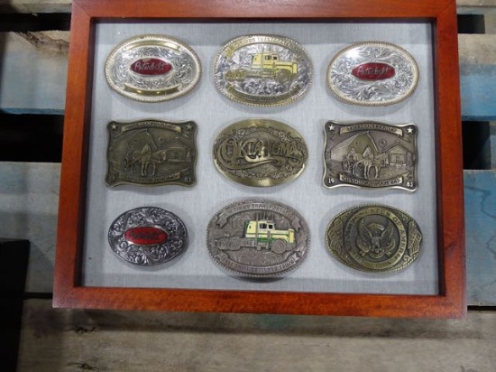 NINE BELT BUCKLES TRUCKING & OKLAHOMA