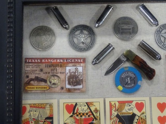 TEXAS RANGER LICENSES, BULLETS, BADGES & CARDS