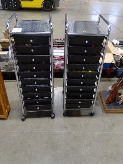 10 DRAWER ROLLING ORGANIZER (X2)