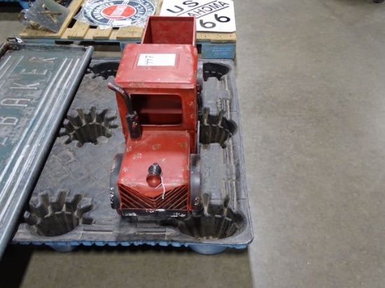 RED METAL TRUCK