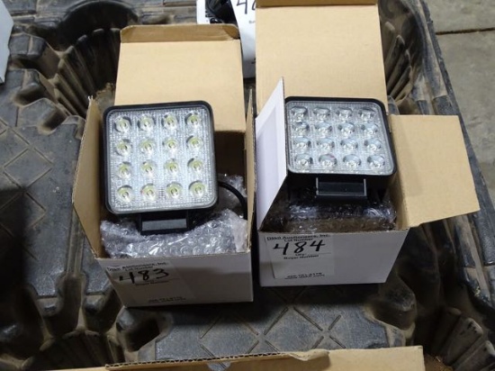 2 LED SQUARE FLOOD LIGHTS