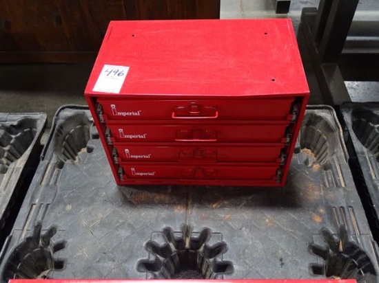 IMPERIAL 4 DRAWER CABINET W/CONTENTS