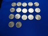 PEACE DOLLARS 1923 BRILLIANT UNCIRCULATED (X17)