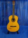 TAKAMINE G SERIES MODEL: GC1-NAT ACOUSTIC GUITAR SIGNED BY TOBY KEITH W/STAND & CASE